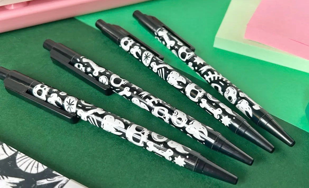 Skull & Bones Ball Point Pen (Designed by Stacey McEvoy Caunt)