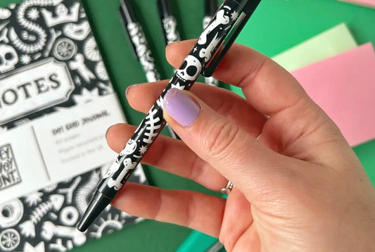 Skull & Bones Ball Point Pen (Designed by Stacey McEvoy Caunt)