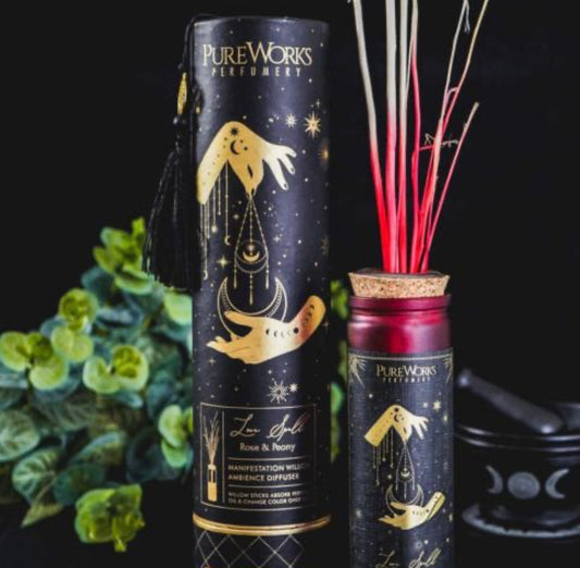 Willow Stick Diffuser Esoteric Love Spell, Rose and Peony