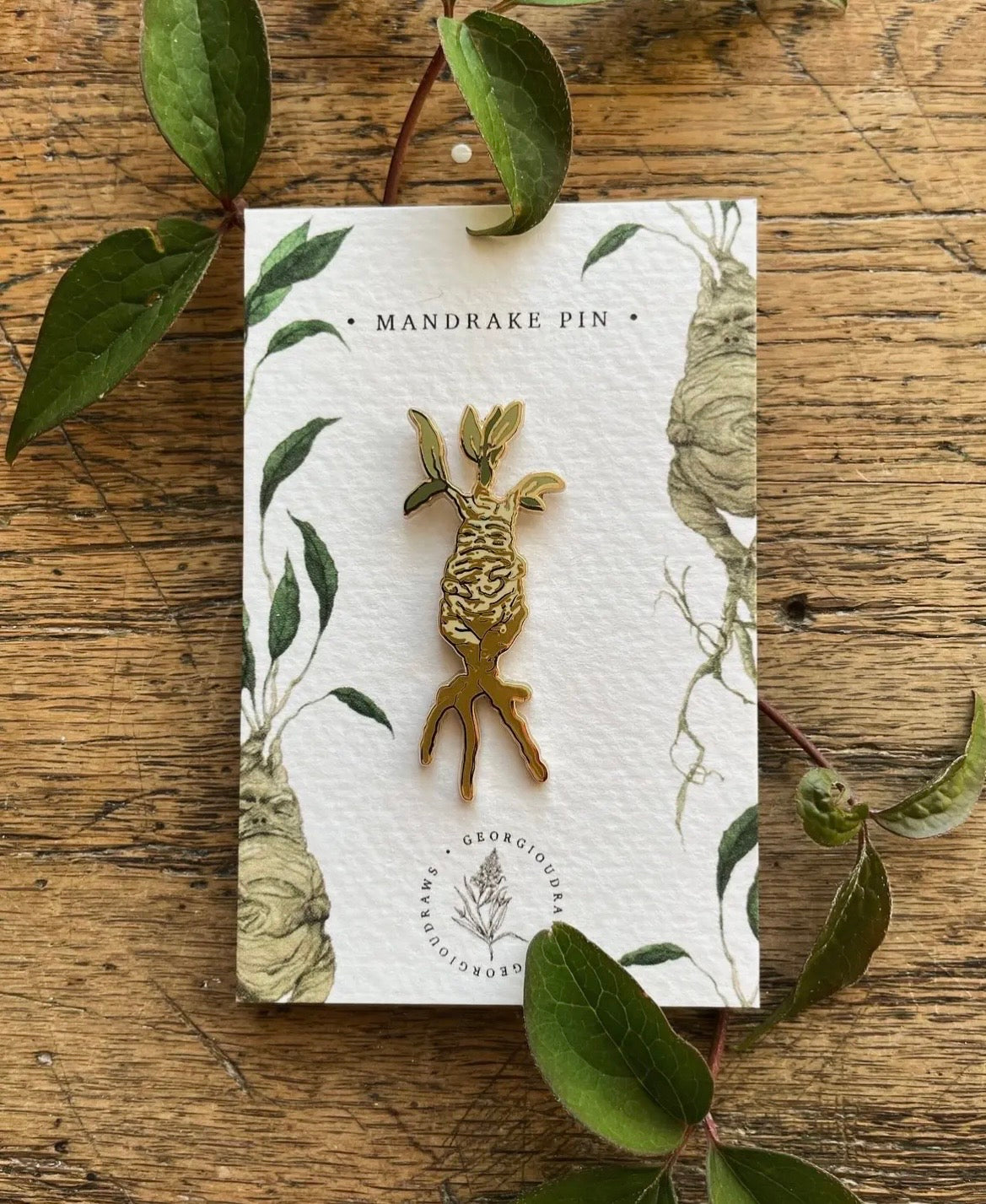Mandrake Magical Herbology Enamel
Pin Badge