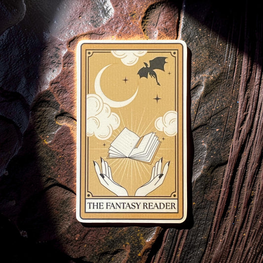 Fantasy Reader Tarot Card, Fourth Wing Dragon Sticker