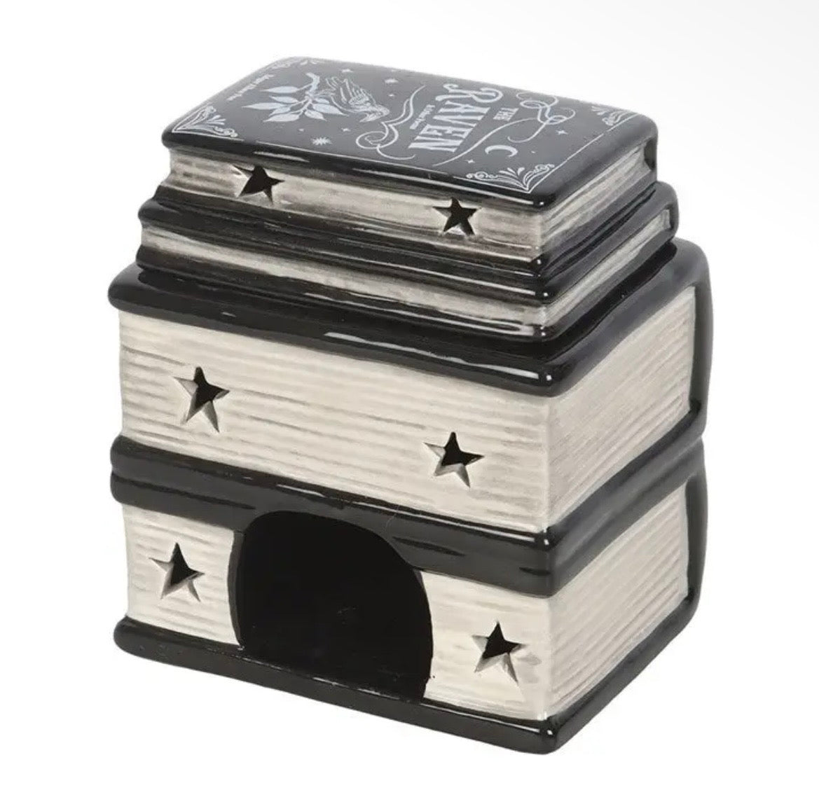 Book of Spells Gothic Halloween Oil Burner and Wax Warmer