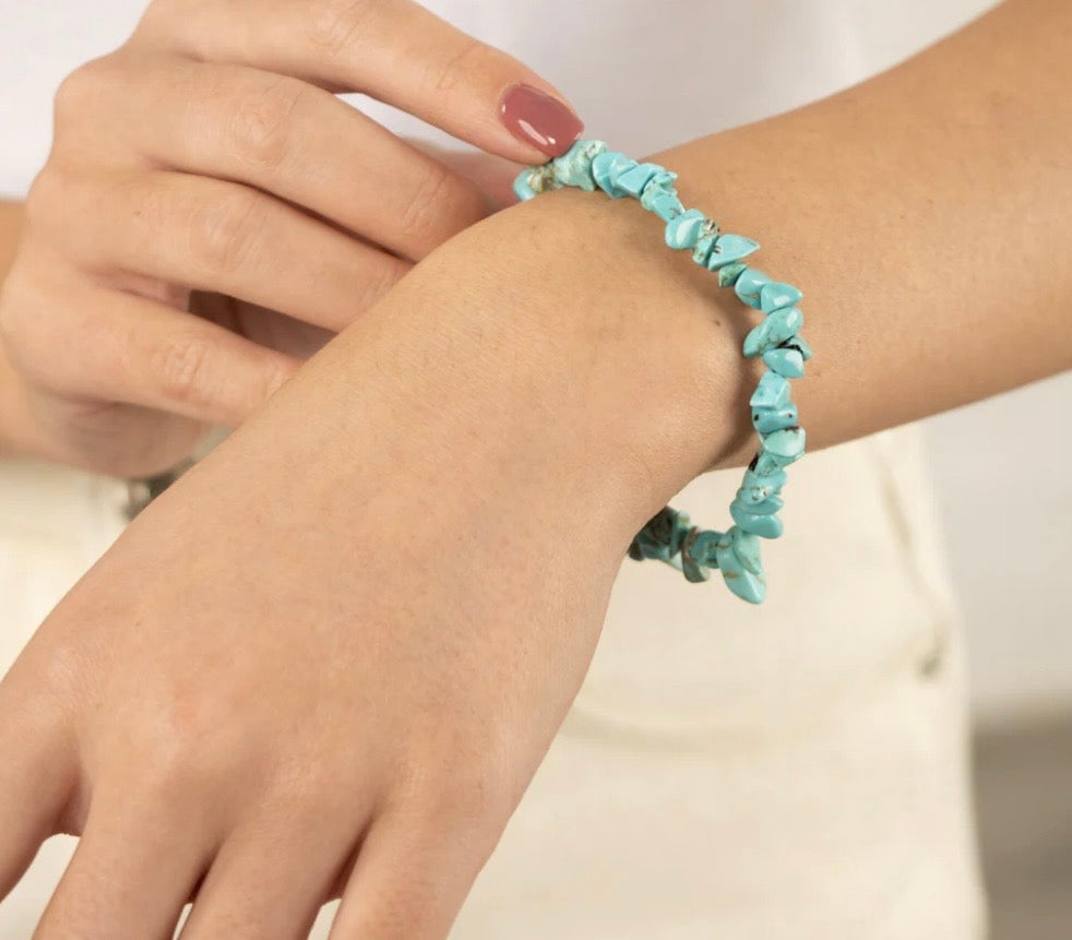 Chip Bracelet - Turquoise