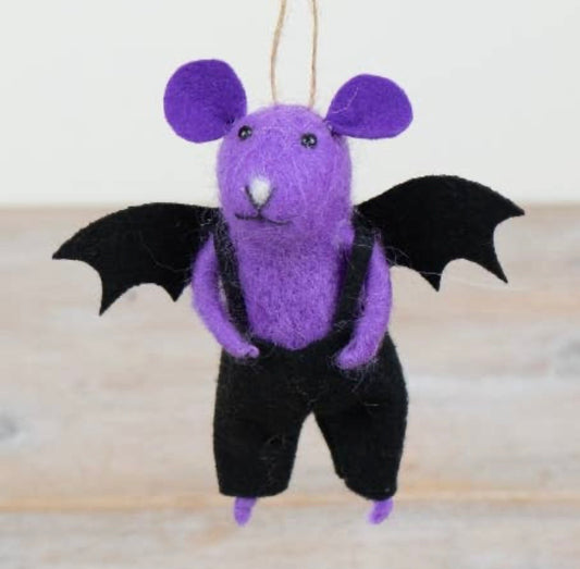 Halloween Bat Mouse Hanger, 11cm