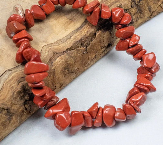 Chip Bracelet - Red Jasper