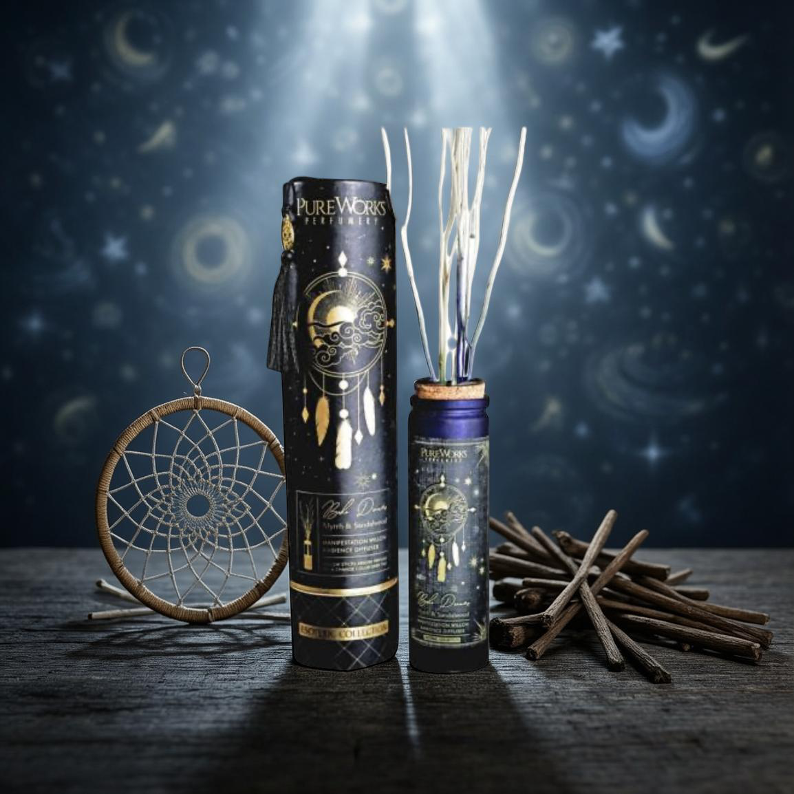 Willow Stick Diffuser Esoteric Boho Dreams, Myrrh and Sandalwood