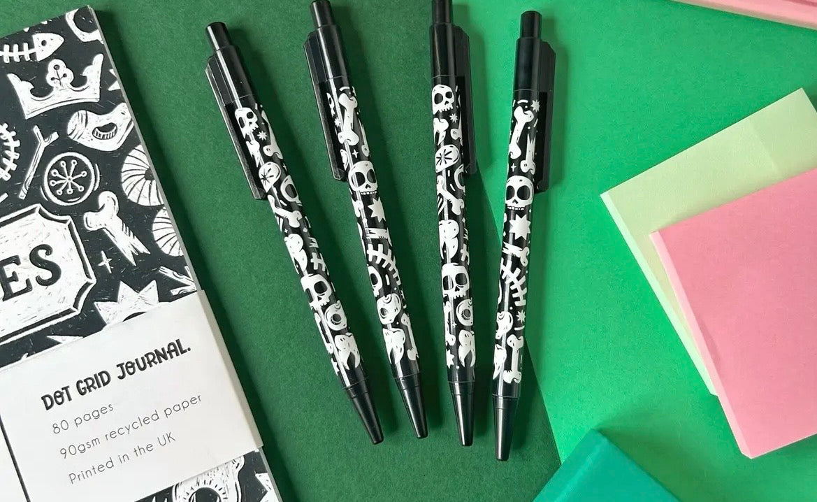 Skull & Bones Ball Point Pen (Designed by Stacey McEvoy Caunt)