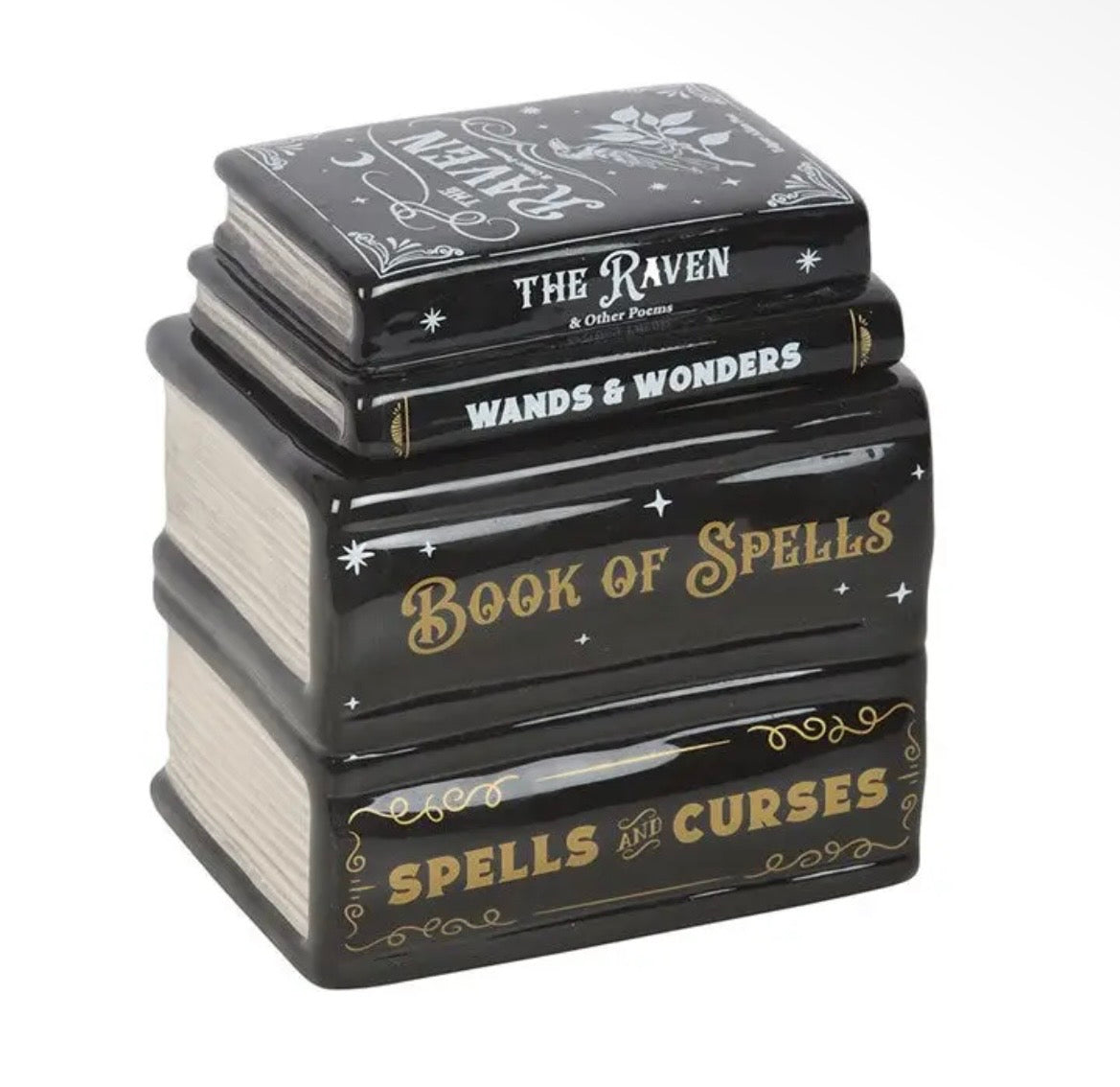 Book of Spells Gothic Halloween Oil Burner and Wax Warmer