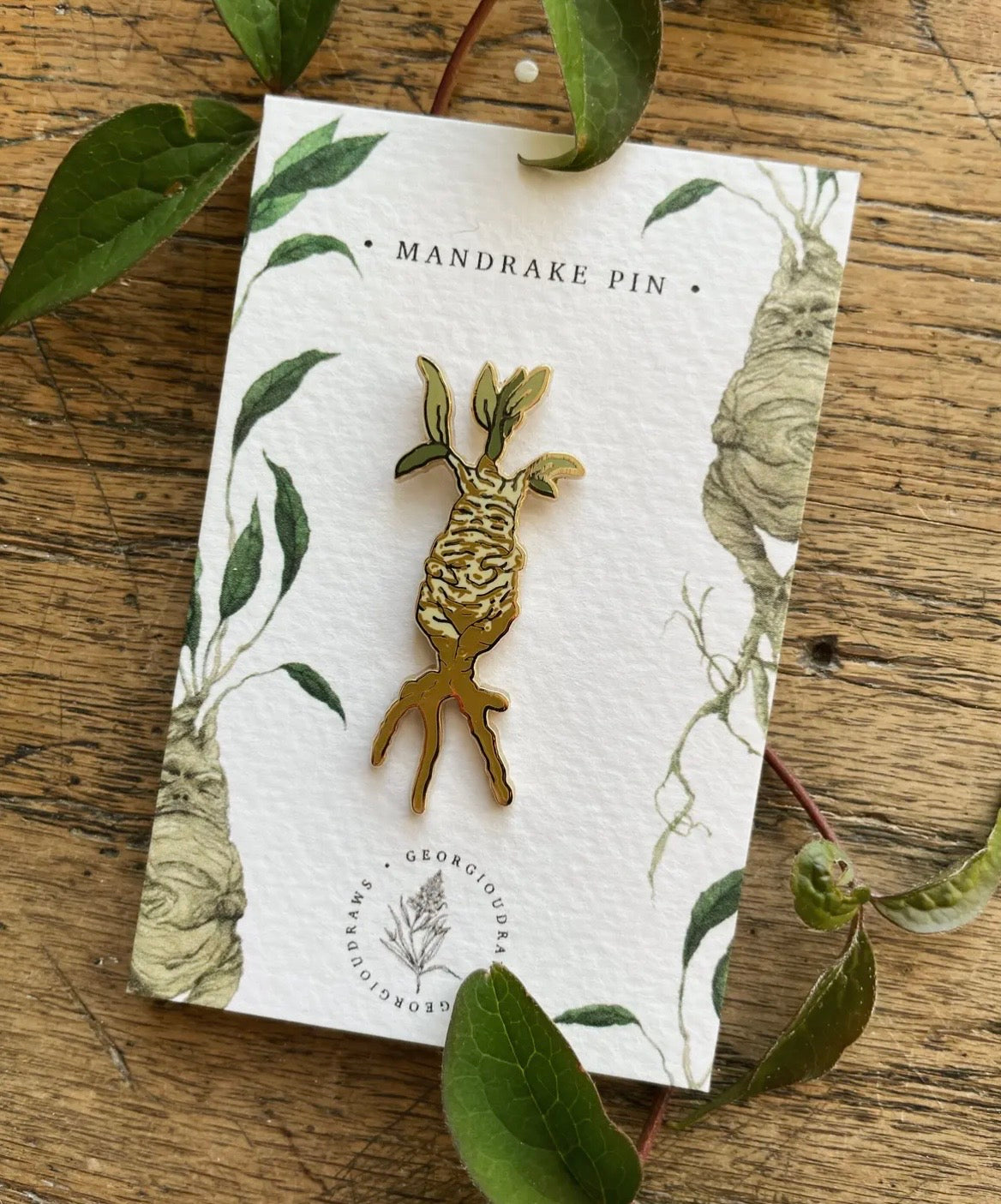 Mandrake Magical Herbology Enamel
Pin Badge