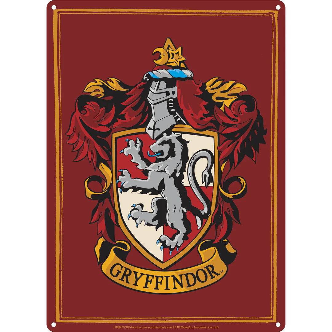 Gryffindor Crest Tin Sign
